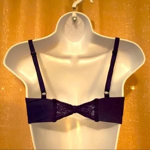 Victoria’s Secret 34D front closure navy bra.